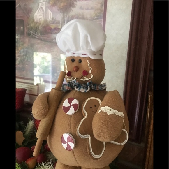 Rare Vintage Large Gingerbread Man Decor - Picture 9 of 12